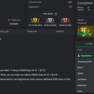 PCF Daily Grind Stud8 FL on StockPoker - December 18, 2025