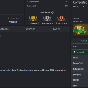 PCF Royal Rumble NLHE PKO on StockPoker - December 19, 2025