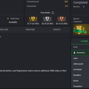 PCF Royal Rumble PLO8 PKO on StockPoker - December 20, 2025