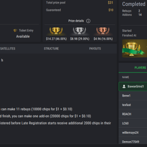 PCF Daily Grind Stud8 FL on StockPoker - January 01, 2026