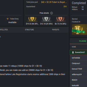 PCF Daily Grind NLHE on StockPoker - November 17, 2025