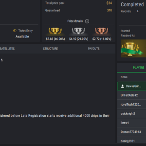 PCF Royal Rumble NLHE PKO on StockPoker - November 28, 2025