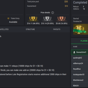 PCF Daily Grind Stud8 FL on StockPoker - December 11, 2025