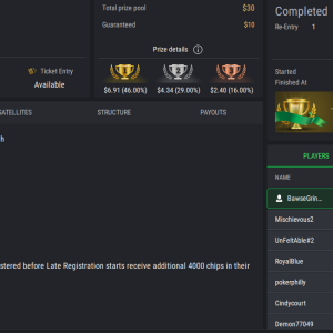 PCF Royal Rumble NLHE PKO on StockPoker - December 12, 2025