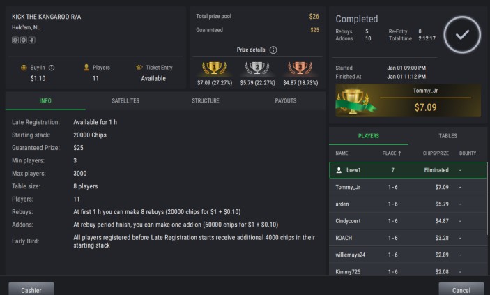 Kick the Kangaroo R/A on StockPoker - January 01, 2026